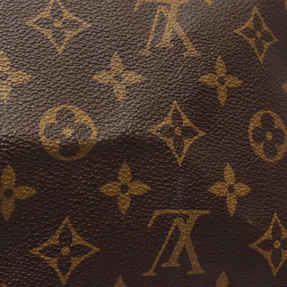 LOUIS VUITTON Authentic Brown Monogram Leather Keepall 55 Boston Bag - Picture 9 of 13